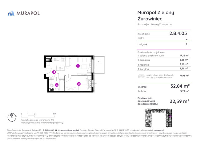 Mieszkanie w inwestycji Murapol Zielony Żurawiniec, symbol 2.B.4.05 » nportal.pl