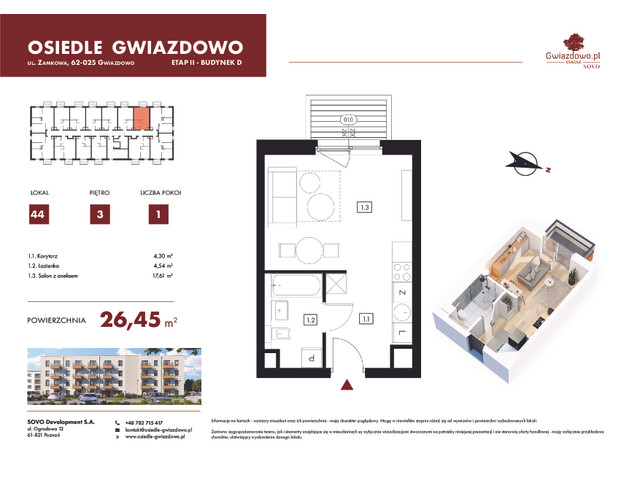 Mieszkanie w inwestycji Osiedle Gwiazdowo, symbol D44 » nportal.pl