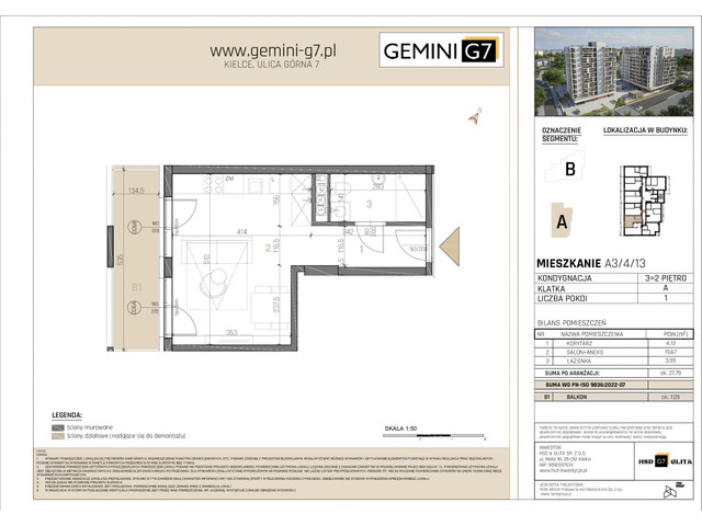 Mieszkanie w inwestycji GEMINI G7, symbol A3/4/13 » nportal.pl