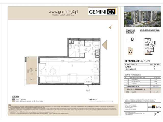 Mieszkanie w inwestycji GEMINI G7, symbol A4/3/21 » nportal.pl