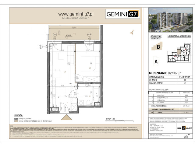 Mieszkanie w inwestycji GEMINI G7, symbol B2/10/97 » nportal.pl