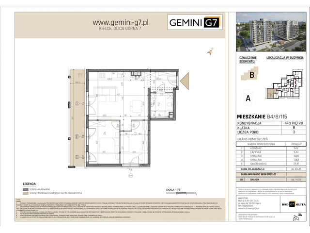 Mieszkanie w inwestycji GEMINI G7, symbol B4/8/115 » nportal.pl