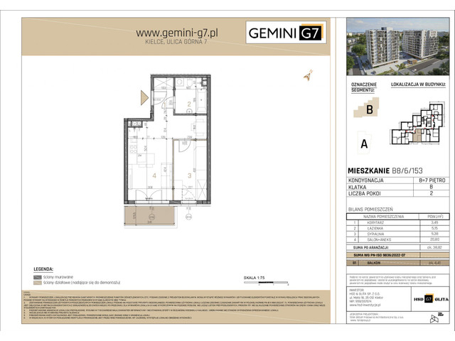 Mieszkanie w inwestycji GEMINI G7, symbol B8/6/153 » nportal.pl