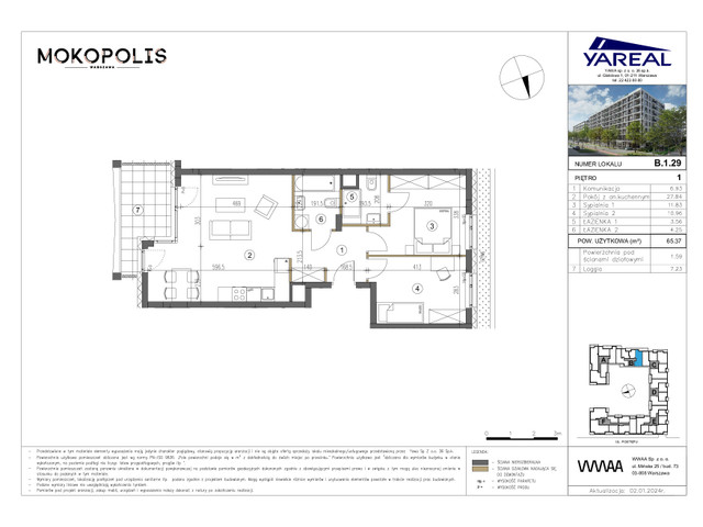 Mieszkanie w inwestycji MOKOPOLIS, symbol B.1.29 » nportal.pl