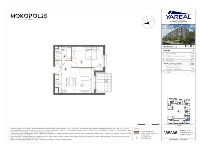 Mieszkanie w inwestycji MOKOPOLIS, symbol E.1.101 » nportal.pl