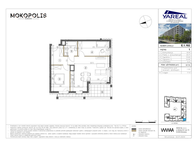 Mieszkanie w inwestycji MOKOPOLIS, symbol E.1.102 » nportal.pl