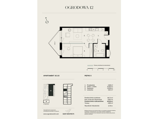 Mieszkanie w inwestycji Ogrodowa 12, symbol B/3/15 » nportal.pl