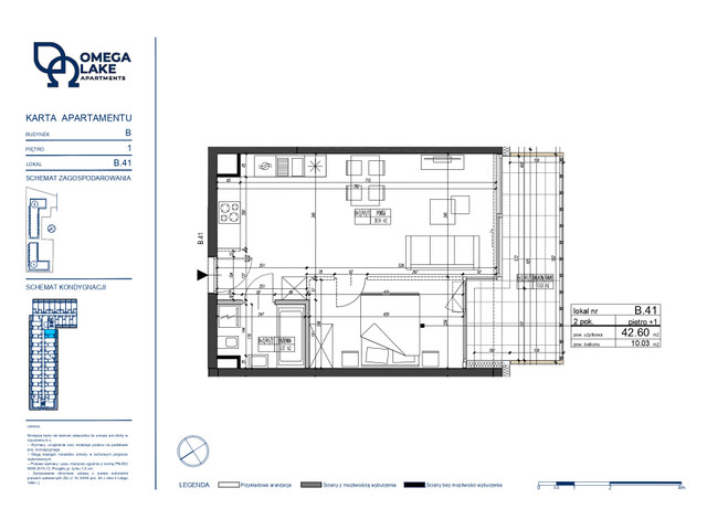 Mieszkanie w inwestycji Omega Lake Apartments, symbol B.1.41 » nportal.pl