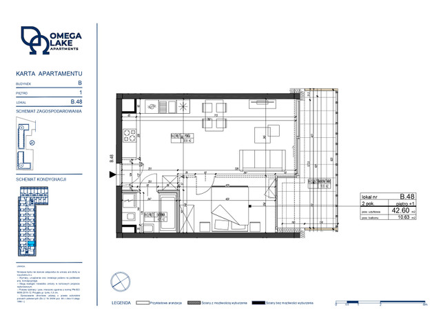 Mieszkanie w inwestycji Omega Lake Apartments, symbol B.1.48 » nportal.pl