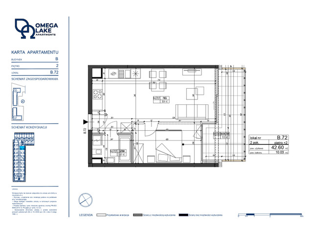 Mieszkanie w inwestycji Omega Lake Apartments, symbol B.2.72 » nportal.pl