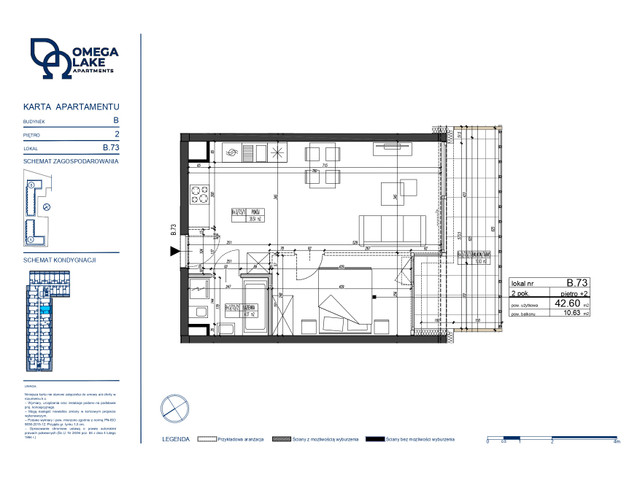 Mieszkanie w inwestycji Omega Lake Apartments, symbol B.2.73 » nportal.pl