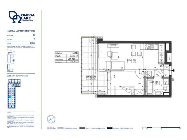 Mieszkanie w inwestycji Omega Lake Apartments, symbol B.2.85 » nportal.pl