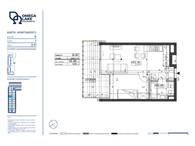 Mieszkanie w inwestycji Omega Lake Apartments, symbol B.2.87 » nportal.pl