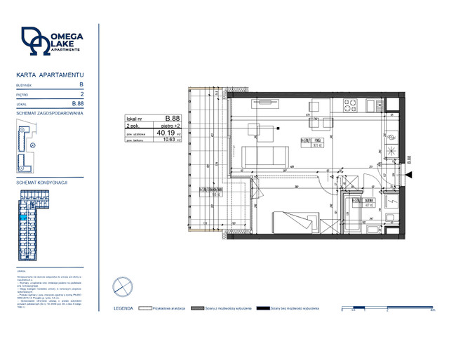 Mieszkanie w inwestycji Omega Lake Apartments, symbol B.2.88 » nportal.pl