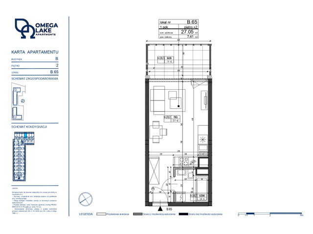 Komercyjne w inwestycji Omega Lake Apartments - lokale inwest..., budynek Do podanej ceny należy doliczyć 23% VAT., symbol B.2.65 » nportal.pl