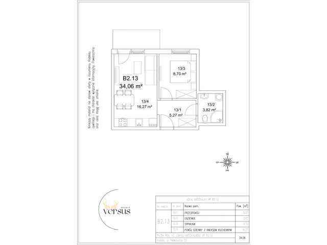 Mieszkanie w inwestycji Osiedle Versus, symbol B2/M13 » nportal.pl