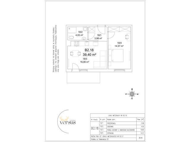 Mieszkanie w inwestycji Osiedle Versus, symbol B2/M18 » nportal.pl