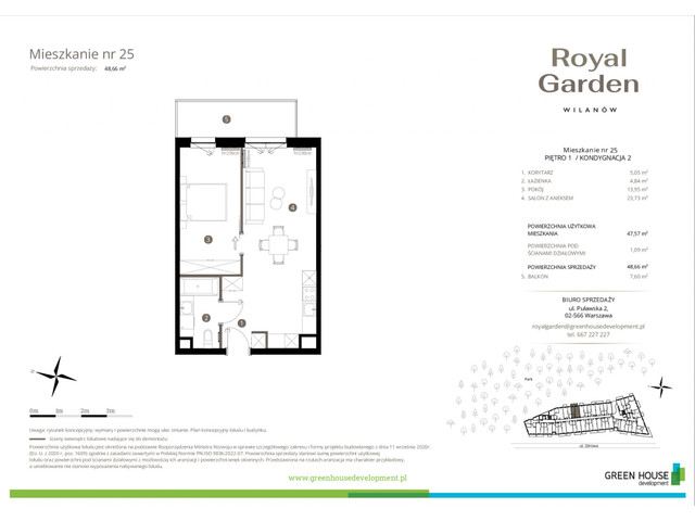 Mieszkanie w inwestycji Royal Garden Wilanów, symbol M.25 » nportal.pl