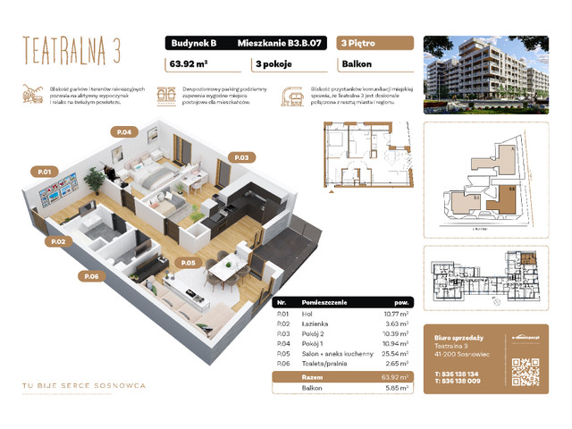 Mieszkanie w inwestycji Teatralna 3, symbol B3.B07 » nportal.pl