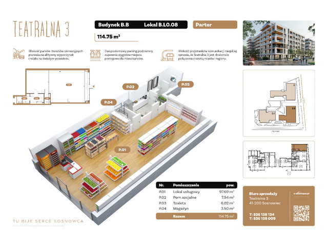 Komercyjne w inwestycji Teatralna 3, symbol BL08 » nportal.pl