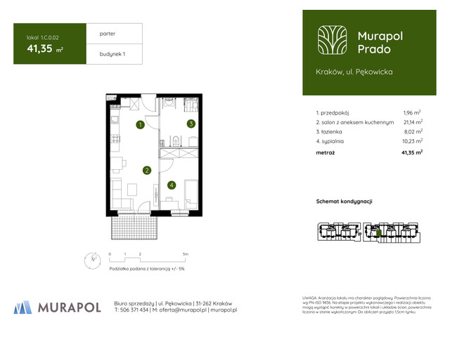 Mieszkanie w inwestycji Murapol Prado, symbol 1.C.0.02 » nportal.pl