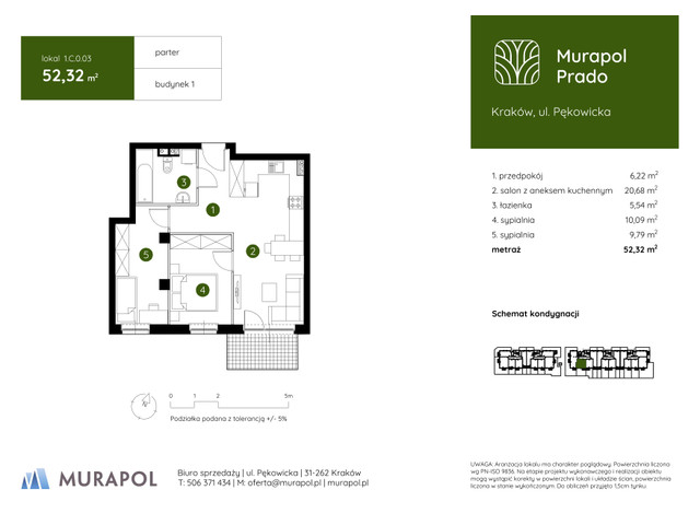 Mieszkanie w inwestycji Murapol Prado, symbol 1.C.0.03 » nportal.pl