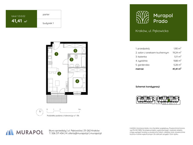 Mieszkanie w inwestycji Murapol Prado, symbol 1.D.0.02 » nportal.pl