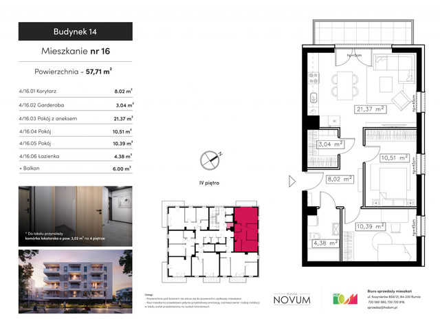 Mieszkanie w inwestycji Osiedle Novum Rumia etap XIV, symbol M16 » nportal.pl