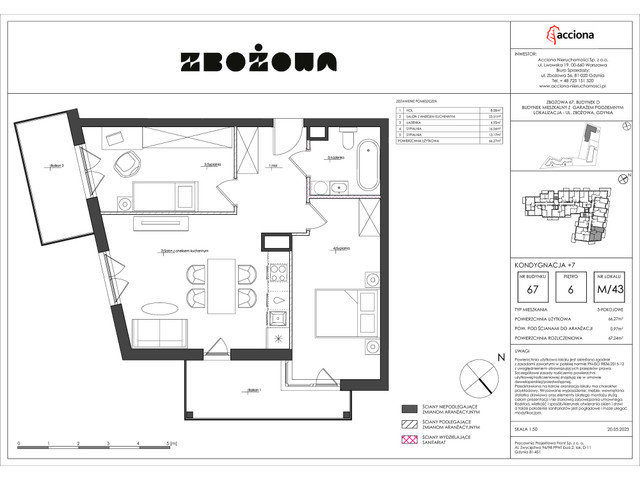 Mieszkanie w inwestycji ZBOŻOWA, symbol 67-67.43 » nportal.pl