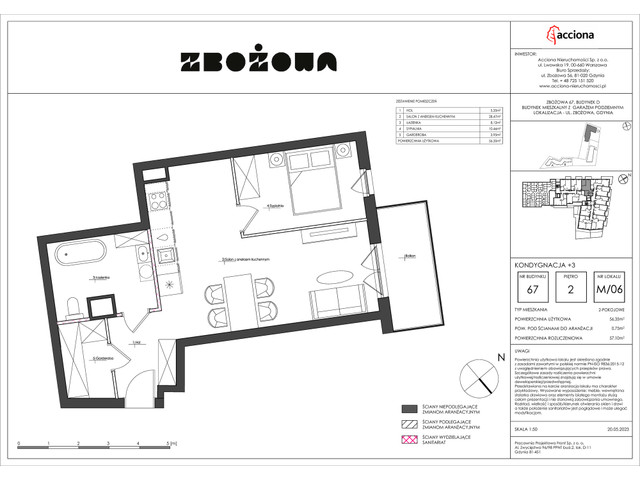 Mieszkanie w inwestycji ZBOŻOWA, symbol 67-67.6 » nportal.pl