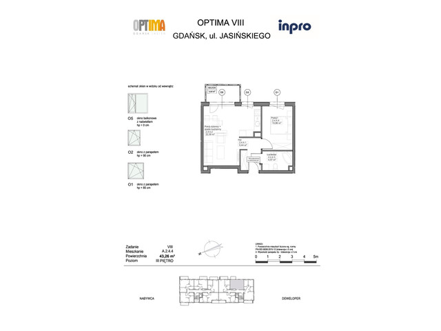 Mieszkanie w inwestycji Optima, symbol A.2.4.4 » nportal.pl