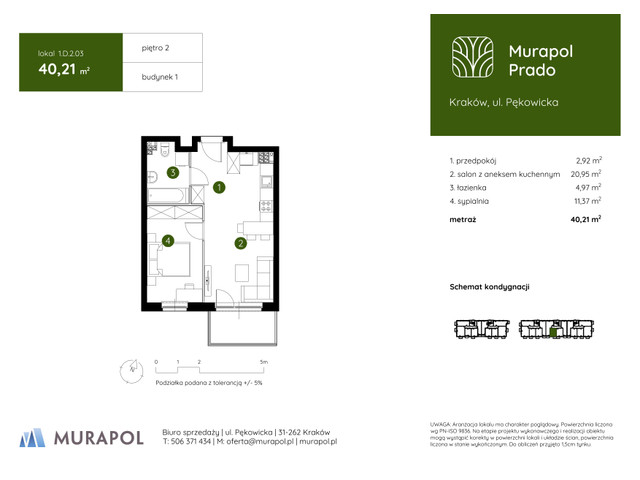 Mieszkanie w inwestycji Murapol Prado, symbol 1.D.2.03 » nportal.pl