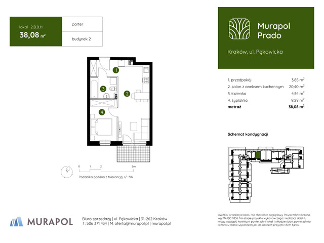 Mieszkanie w inwestycji Murapol Prado, symbol 2.B.0.11 » nportal.pl