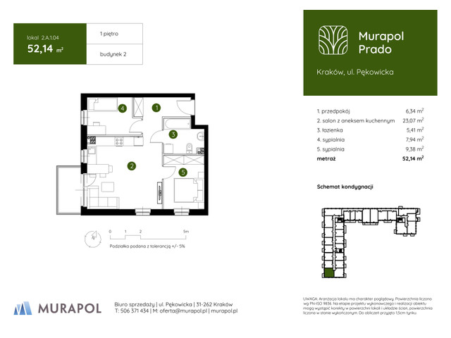 Mieszkanie w inwestycji Murapol Prado, symbol 2.A.1.04 » nportal.pl