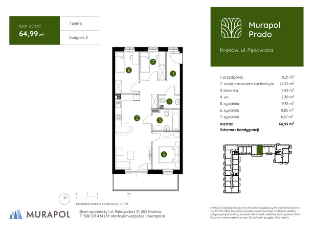 Mieszkanie w inwestycji Murapol Prado, symbol 2.C.1.07 » nportal.pl