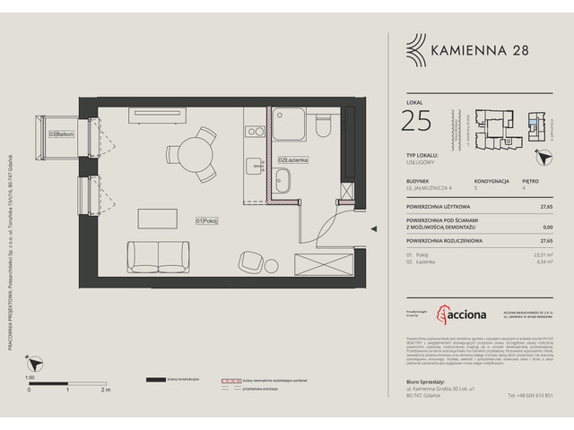 Mieszkanie w inwestycji KAMIENNA 28, symbol 4-4.25 » nportal.pl