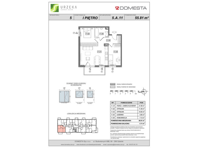 Mieszkanie w inwestycji Urzeka, symbol 5-5.A.11 » nportal.pl