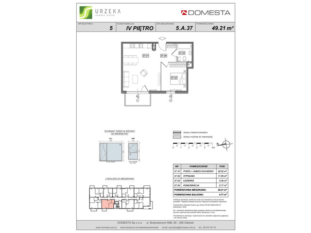 Mieszkanie w inwestycji Urzeka, symbol 5-5.A.37 » nportal.pl