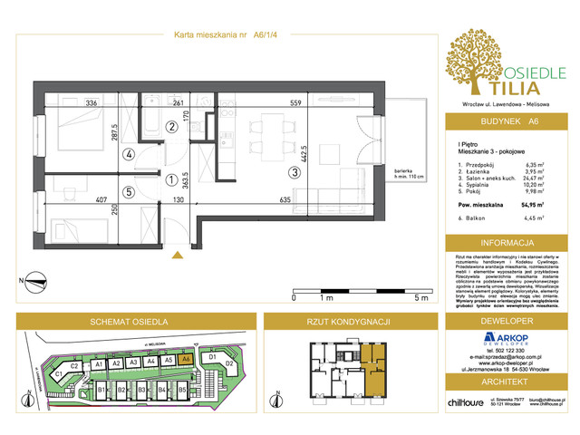 Mieszkanie w inwestycji Osiedle Tilia, symbol A6-A6/1/4 » nportal.pl