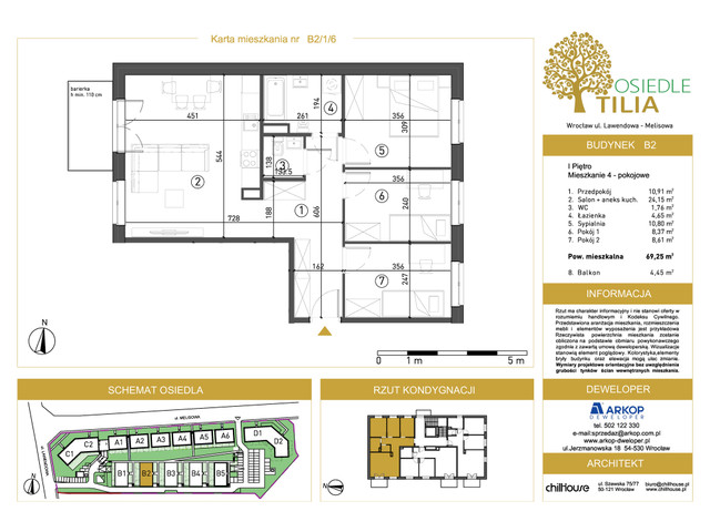 Mieszkanie w inwestycji Osiedle Tilia, symbol B2-B2/1/6 » nportal.pl