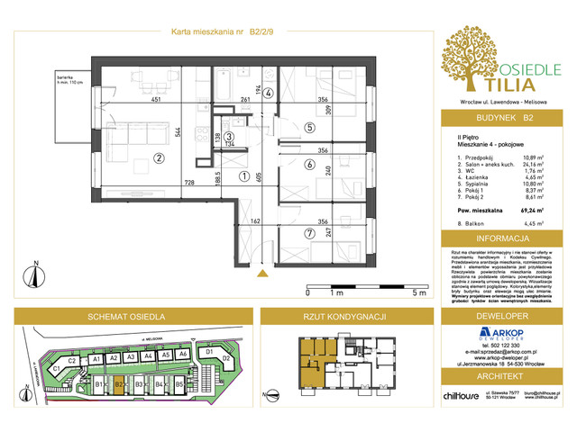 Mieszkanie w inwestycji Osiedle Tilia, symbol B2-B2/2/9 » nportal.pl