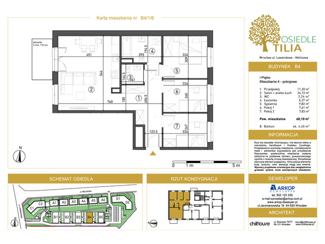 Mieszkanie w inwestycji Osiedle Tilia, symbol B4-B4/1/6 » nportal.pl