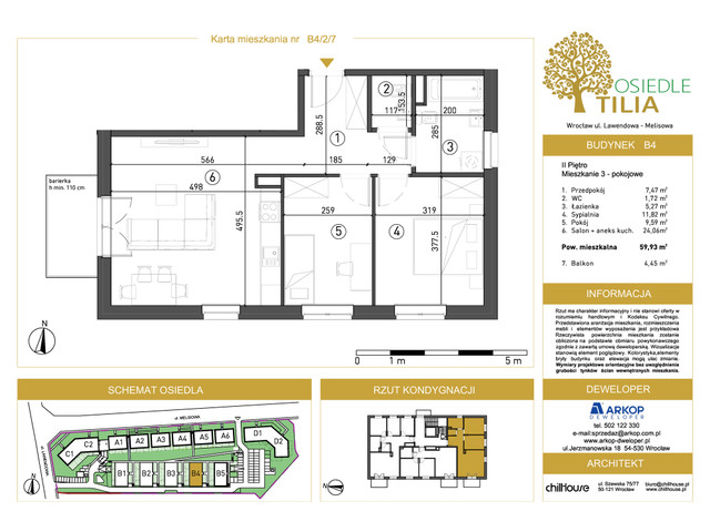 Mieszkanie w inwestycji Osiedle Tilia, symbol B4-B4/2/7 » nportal.pl