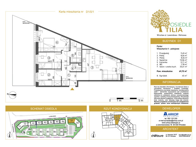 Mieszkanie w inwestycji Osiedle Tilia, symbol D1-D1/0/1 » nportal.pl