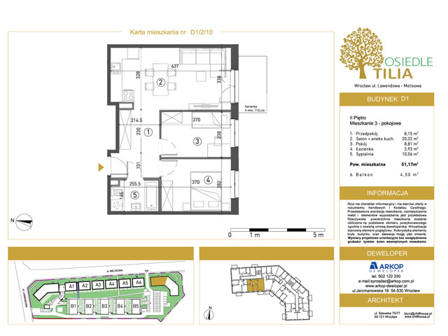 Mieszkanie w inwestycji Osiedle Tilia, symbol D1-D1/2/10 » nportal.pl