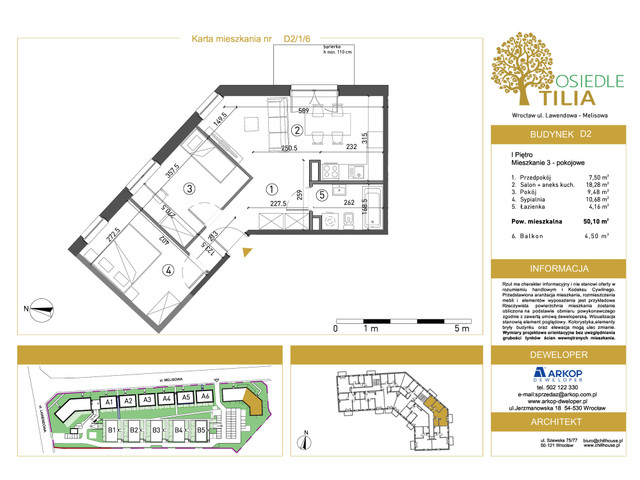 Mieszkanie w inwestycji Osiedle Tilia, symbol D2-D2/1/6 » nportal.pl