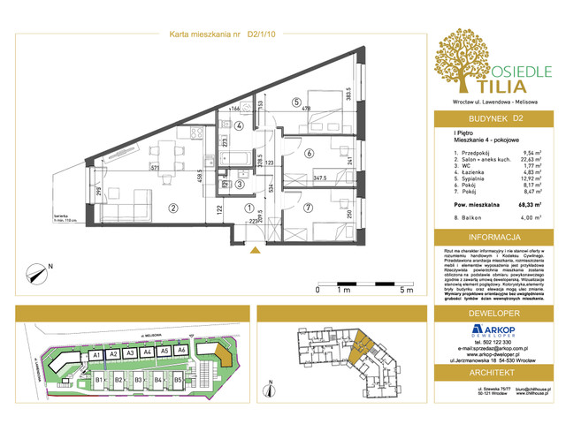 Mieszkanie w inwestycji Osiedle Tilia, symbol D2-D2/1/10 » nportal.pl