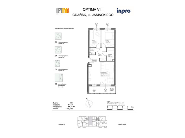 Mieszkanie w inwestycji Optima, symbol B.1.2.4 » nportal.pl