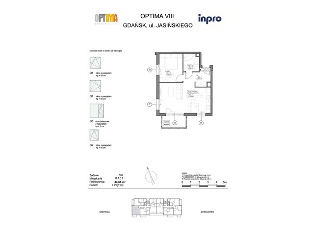 Mieszkanie w inwestycji Optima, symbol B.1.3.2 » nportal.pl