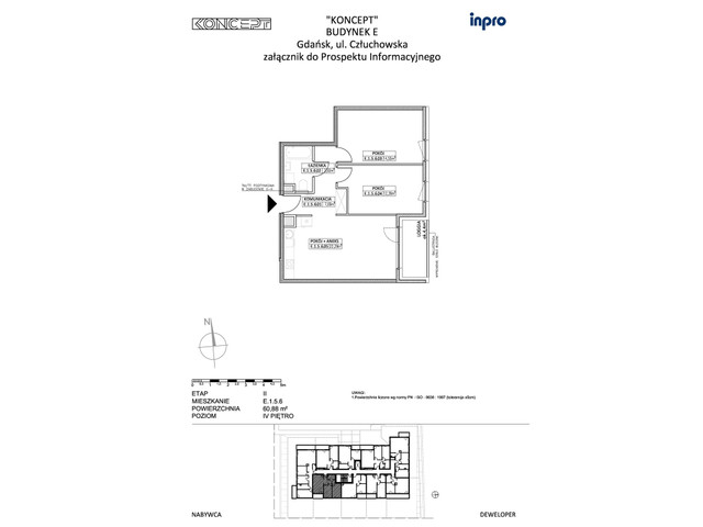 Mieszkanie w inwestycji Koncept, symbol E-E.1.5.6 » nportal.pl